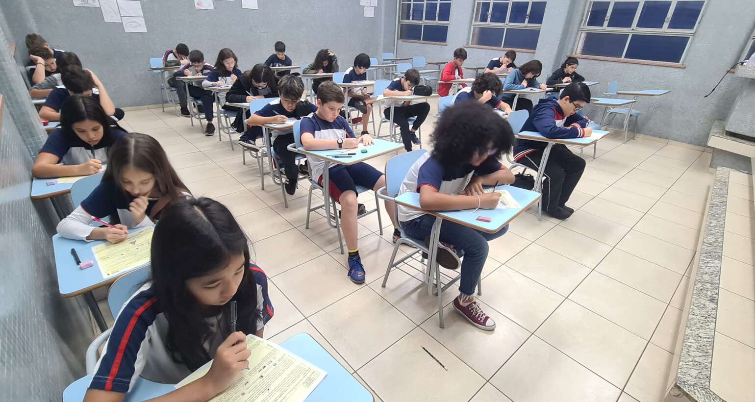 Nossos alunos do 6°ano ao Terceirão participaram ontem, 30 de maio, da OBMEP – Olimpíada Brasileira de Matemática.