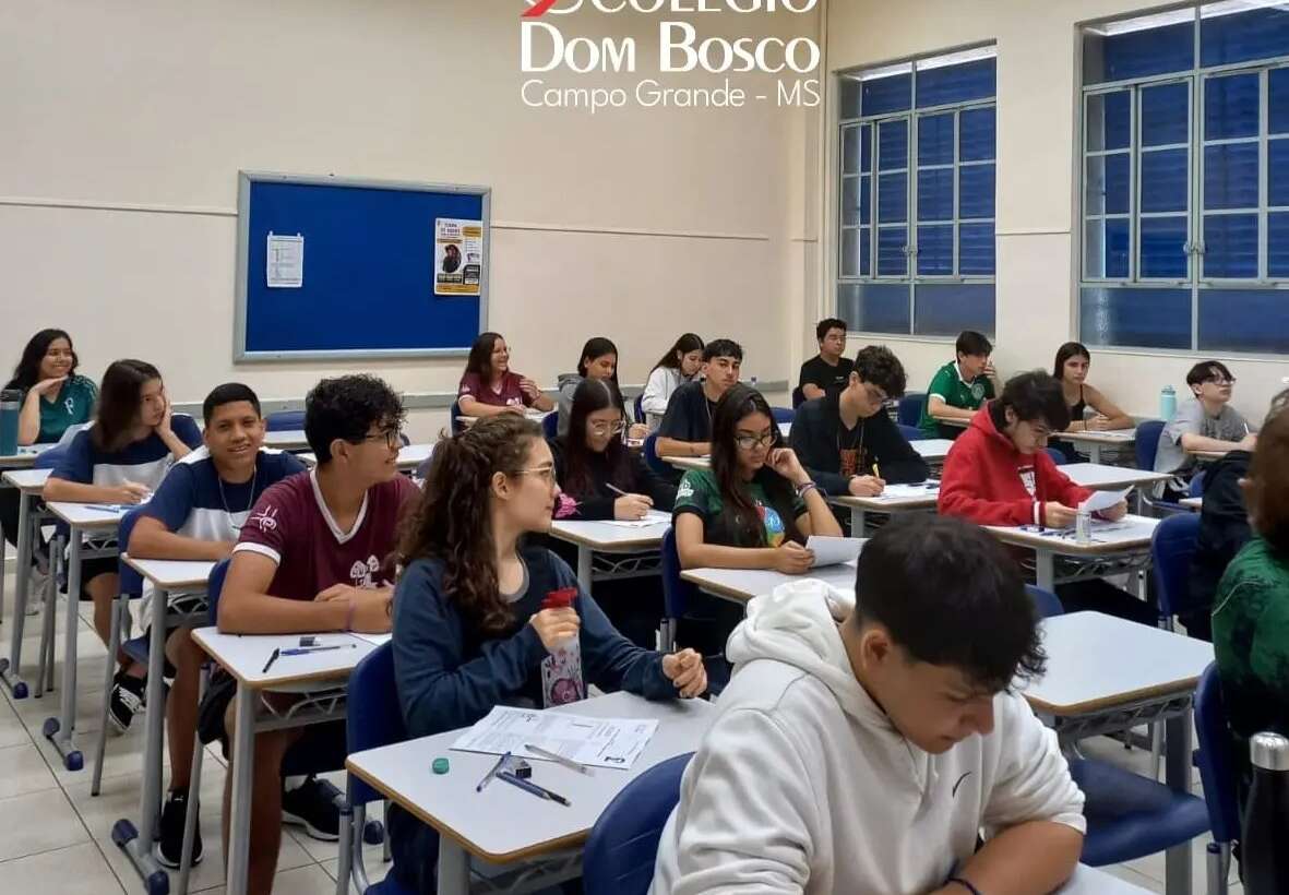 Sabadão de simulado para os alunos do 9° ano e Ensino Médio.