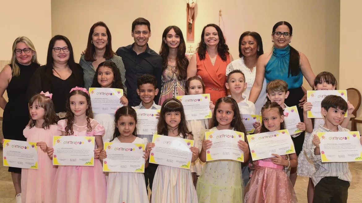 A Missa de Formatura do Infantil,Eles estão prontos para o Ensino Fundamental.