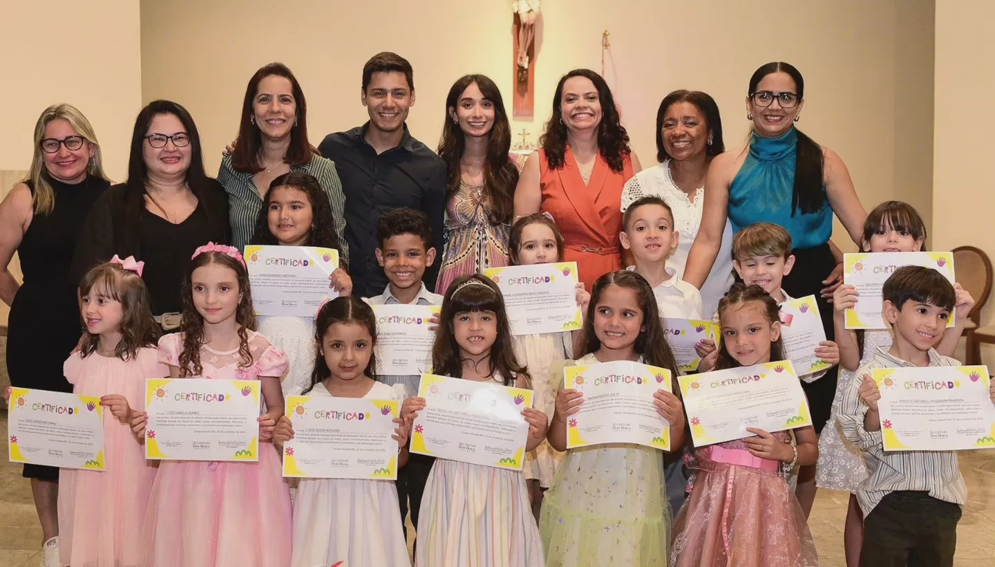 A Missa de Formatura do Infantil,Eles estão prontos para o Ensino Fundamental.